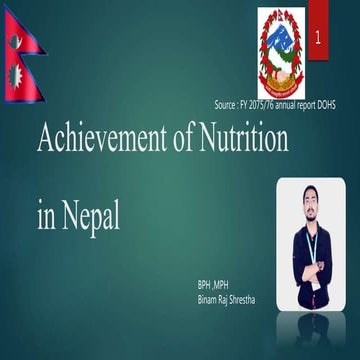 Achievement of Nutrition in Nepal