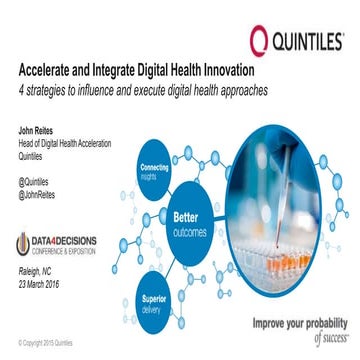 Accelerate and Integrate Digital Health Innovation