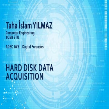 Hard Disk Data Acquisition