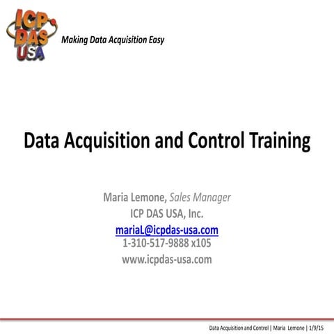 Data Acquisition and Control | PPTX