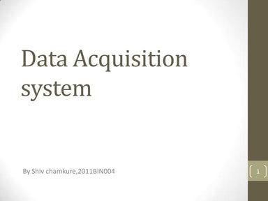 Data acquisition system