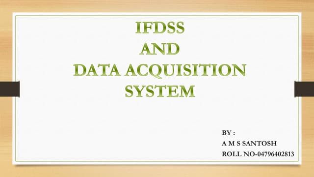 Data acquisition system