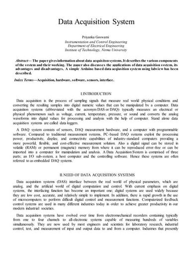 Data Acquisition System