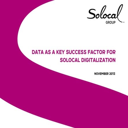 Data, a key succes factor for Solocal Group