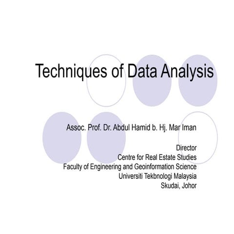 Data analysis