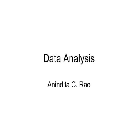 Data analysis