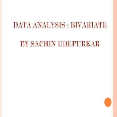 Data analysis   test for association BY Prof Sachin Udepurkar