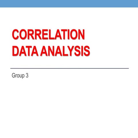 Data analysis 1