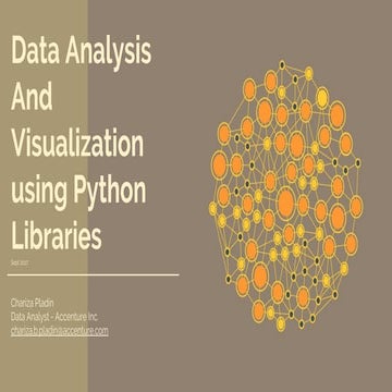 Data Analysis and Visualization using Python | PPT