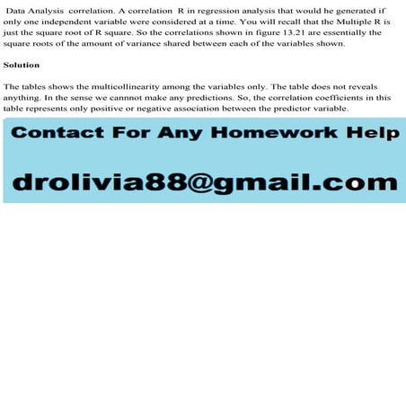 Data Analysis  correlation. A correlation  R in regression analysis t.pdf