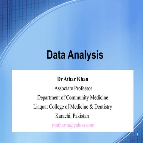 Data analysis 