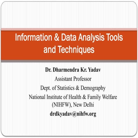 Comprehensive Overview of Statistical Methods and Data Analysis ...