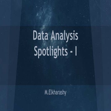 Data analysis spotlights # 1