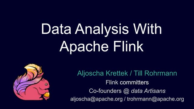 Data Analysis with Apache Flink (Hadoop Summit, 2015)