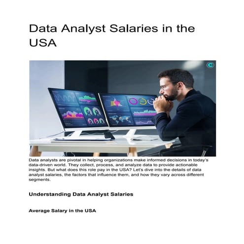 Data Analyst Salaries in the USA | CyberPro Magazine