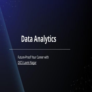Data Analytics Course at DICS Institute.