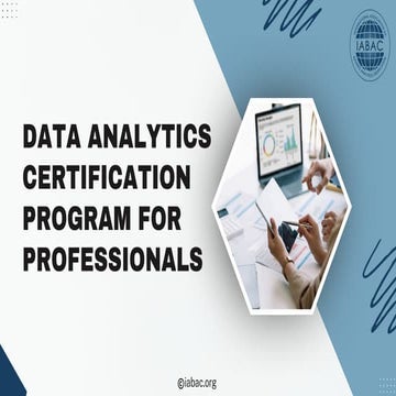 Data Analytics Certification Program for Professionals| IABAC