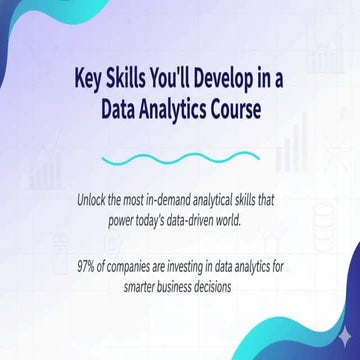 Key Skills You’ll Develop in a Data Analytics Course | PDF