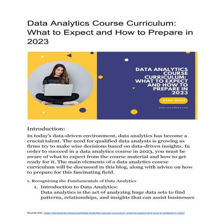Data Analytics Course Curriculum_ What to Expect and How to Prepare in ...