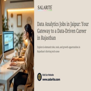 Data Analytics Jobs in Jaipur Your Gateway to a Data-Driven Career in Rajasth...