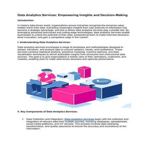  Empowering Your Business with Advanced Data Analytics Services