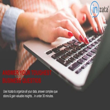 Data analytics software and business intelligence reporting tool  inzata