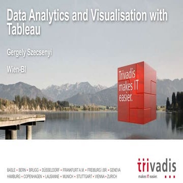 Data Analytics and Visualisation with Tableau