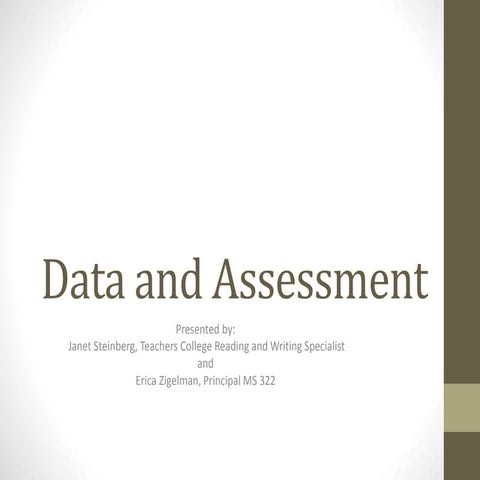 Data and assessment powerpoint presentation 2015
