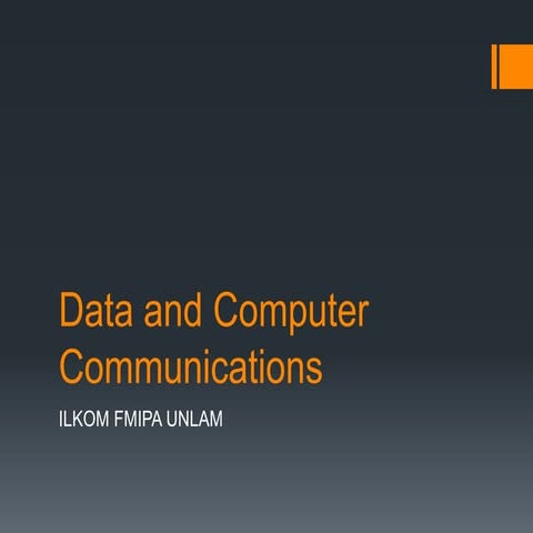Data and computer communications 3 | PPT
