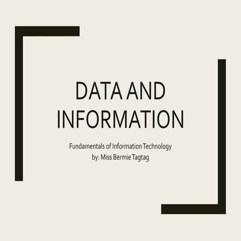 Data and information | PPT