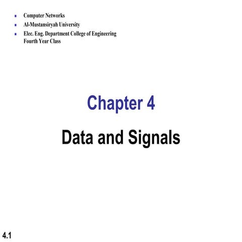 Data and signals