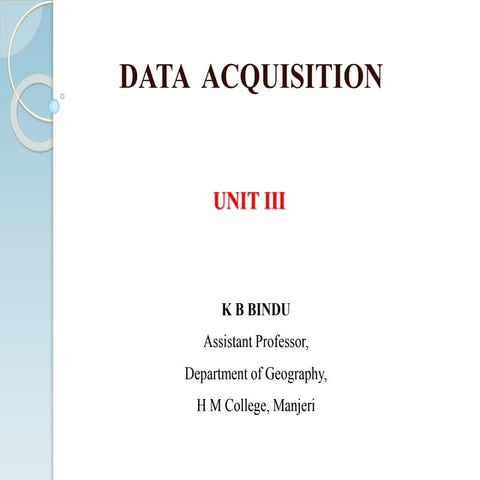 Data aquisition unit iii final