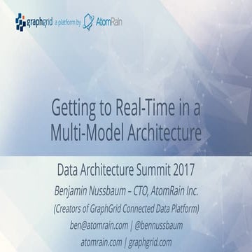 Getting to Real-Time in a Multi-Model Architecture