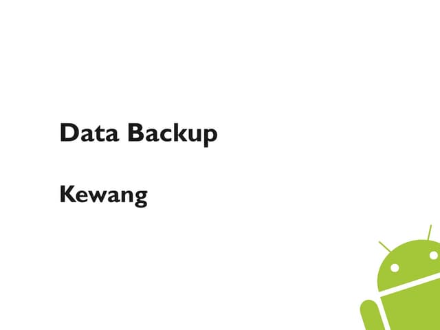 Data backup