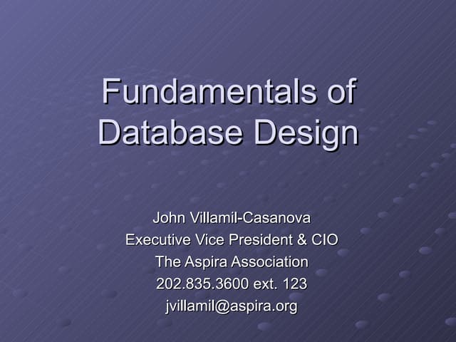 Database | PPT