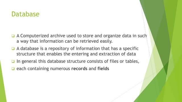 Database in bioinformatics