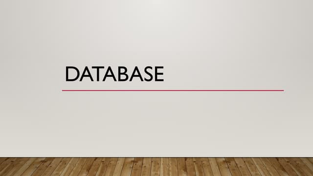 INTRODUCTION TO DATABASE............pptx