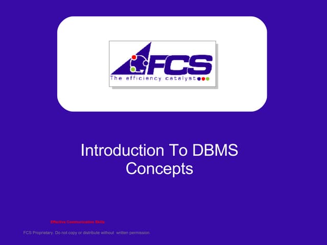 Database Concepts