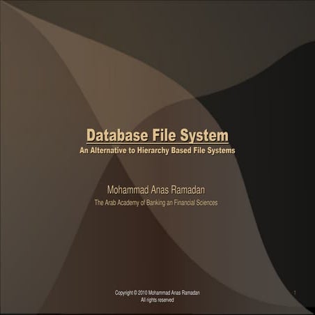 Database File System | PPT
