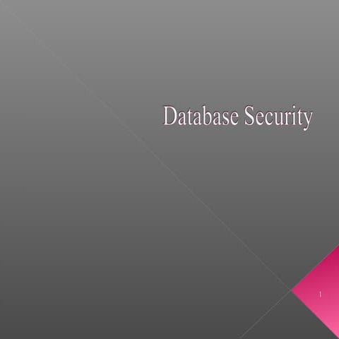 Database security | PPT
