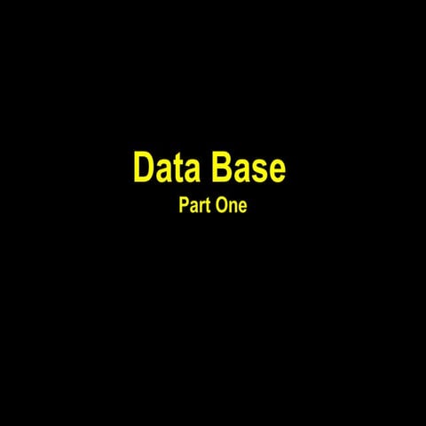 Visual Basic 6 Data Base | PPT