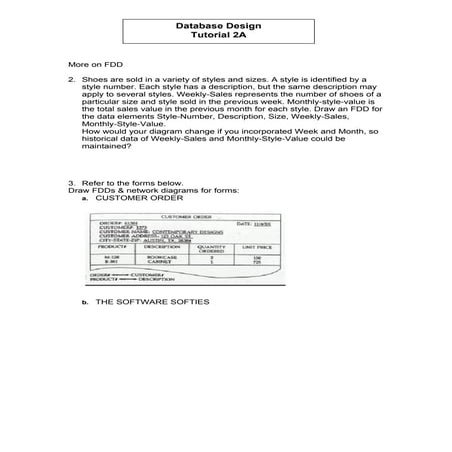 Database Design Tut 2 A