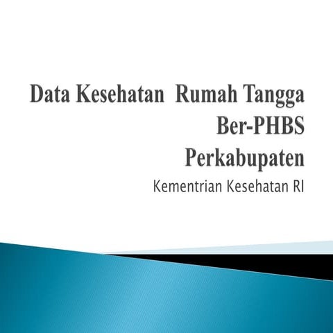 Database kesehatan  rumah tangga ber phbs