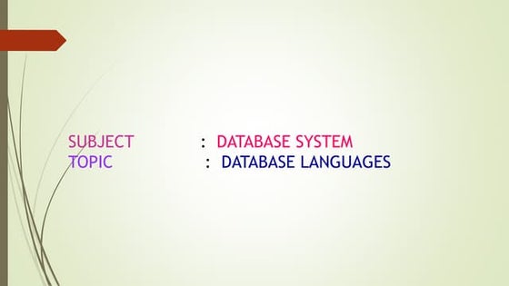 Dbms database models | PPT