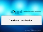 Database Localization