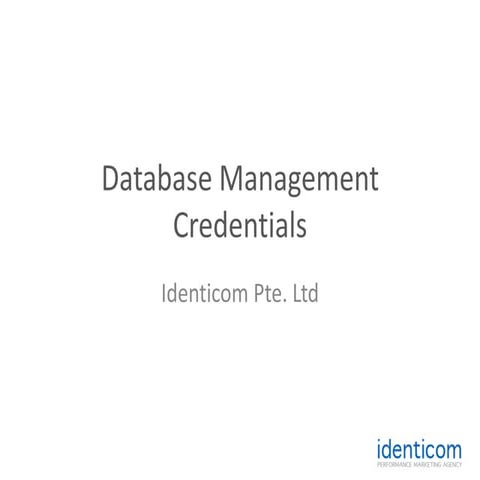 Database management
