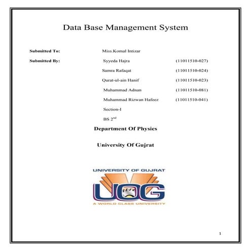 Database Development Process