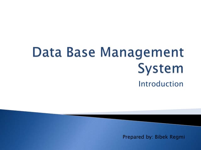 Data base management system