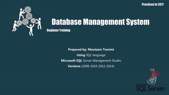 Database Management System - SQL beginner Training 