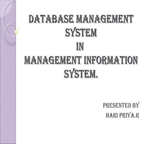 Database management system 1